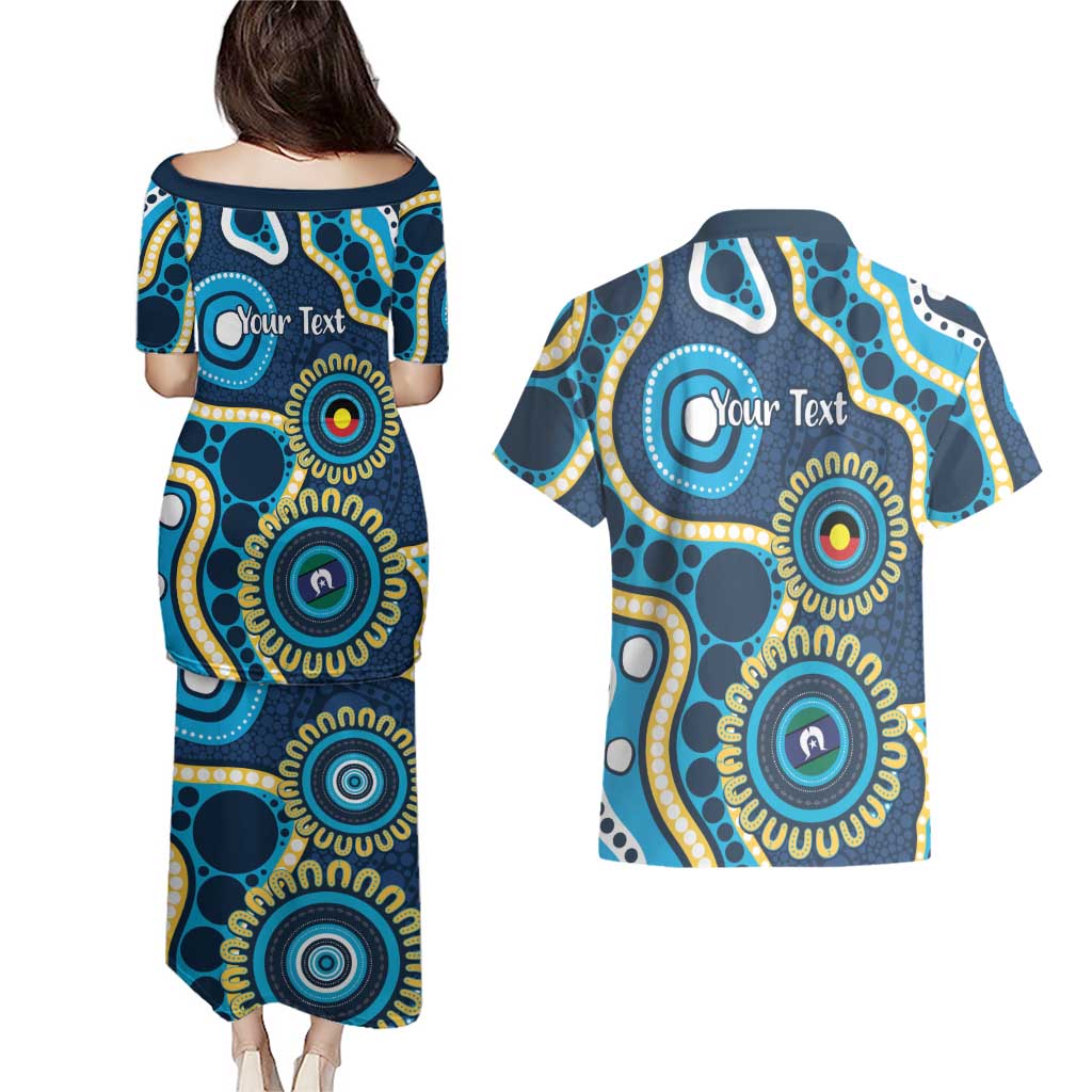 Titans NAIDOC Week 2026 Personalised Couples Matching Puletasi and Hawaiian Shirt 50 Years of Deadly Aboriginal Art