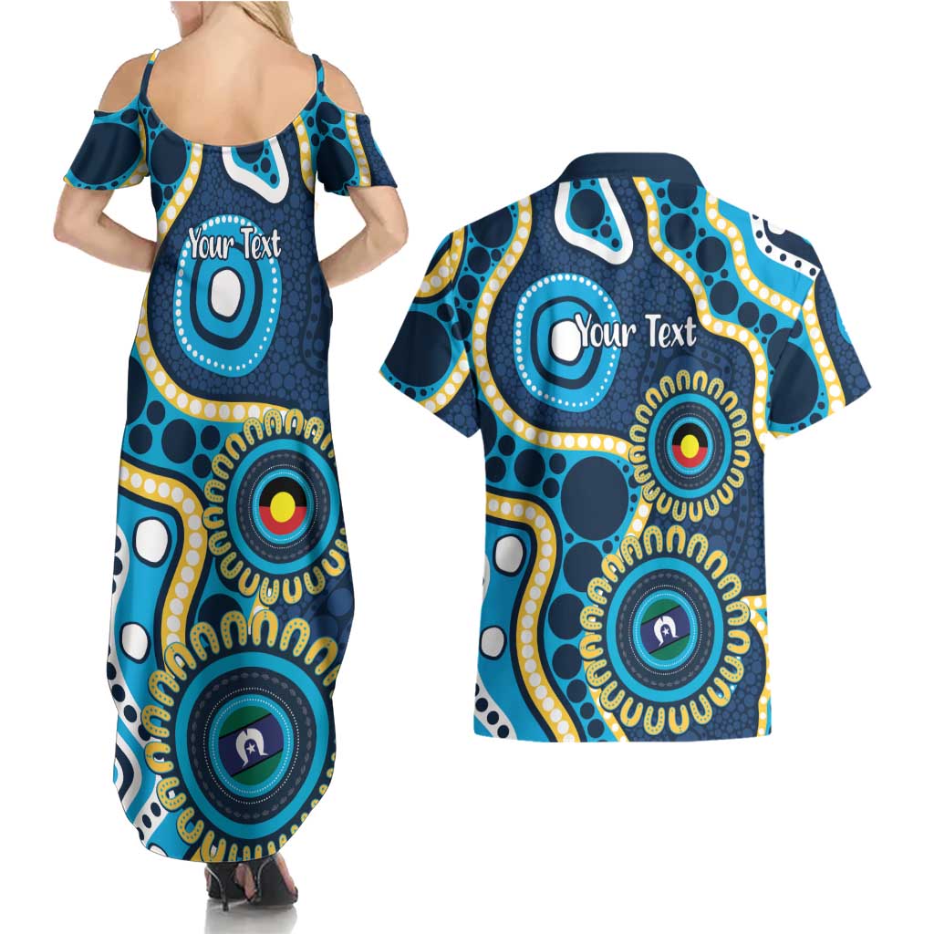Titans NAIDOC Week 2026 Personalised Couples Matching Summer Maxi Dress and Hawaiian Shirt 50 Years of Deadly Aboriginal Art