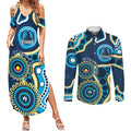 Titans NAIDOC Week 2026 Personalised Couples Matching Summer Maxi Dress and Long Sleeve Button Shirt 50 Years of Deadly Aboriginal Art