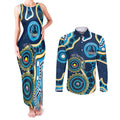 Titans NAIDOC Week 2026 Personalised Couples Matching Tank Maxi Dress and Long Sleeve Button Shirt 50 Years of Deadly Aboriginal Art
