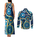 Titans NAIDOC Week 2026 Personalised Couples Matching Tank Maxi Dress and Long Sleeve Button Shirt 50 Years of Deadly Aboriginal Art