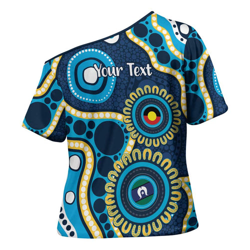 Titans NAIDOC Week 2026 Personalised Cross Shoulder Shirt 50 Years of Deadly Aboriginal Art
