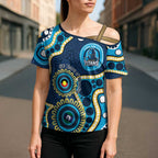 Titans NAIDOC Week 2026 Personalised Cross Shoulder Shirt 50 Years of Deadly Aboriginal Art