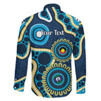 Titans NAIDOC Week 2026 Personalised Family Matching Off The Shoulder Long Sleeve Dress and Hawaiian Shirt 50 Years of Deadly Aboriginal Art