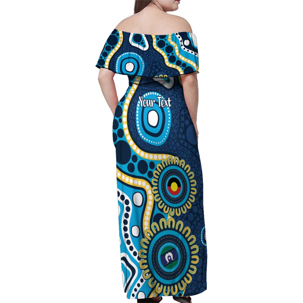 Titans NAIDOC Week 2026 Personalised Family Matching Off Shoulder Maxi Dress and Hawaiian Shirt 50 Years of Deadly Aboriginal Art