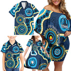 Titans NAIDOC Week 2026 Personalised Family Matching Off Shoulder Short Dress and Hawaiian Shirt 50 Years of Deadly Aboriginal Art