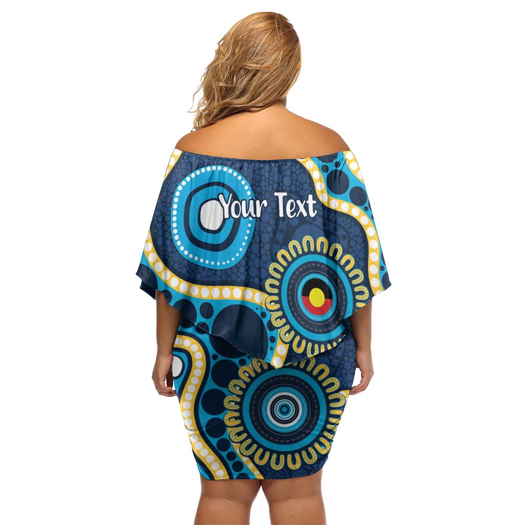 Titans NAIDOC Week 2026 Personalised Family Matching Off Shoulder Short Dress and Hawaiian Shirt 50 Years of Deadly Aboriginal Art