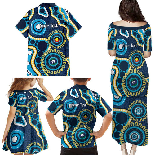 Titans NAIDOC Week 2026 Personalised Family Matching Puletasi and Hawaiian Shirt 50 Years of Deadly Aboriginal Art