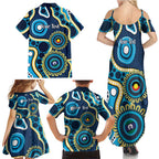 Titans NAIDOC Week 2026 Personalised Family Matching Summer Maxi Dress and Hawaiian Shirt 50 Years of Deadly Aboriginal Art