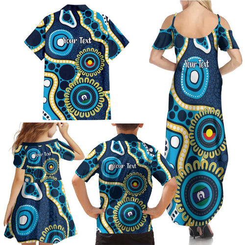 Titans NAIDOC Week 2026 Personalised Family Matching Summer Maxi Dress and Hawaiian Shirt 50 Years of Deadly Aboriginal Art