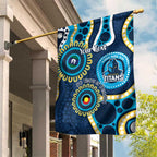 Titans NAIDOC Week 2026 Personalised Garden Flag 50 Years of Deadly Aboriginal Art