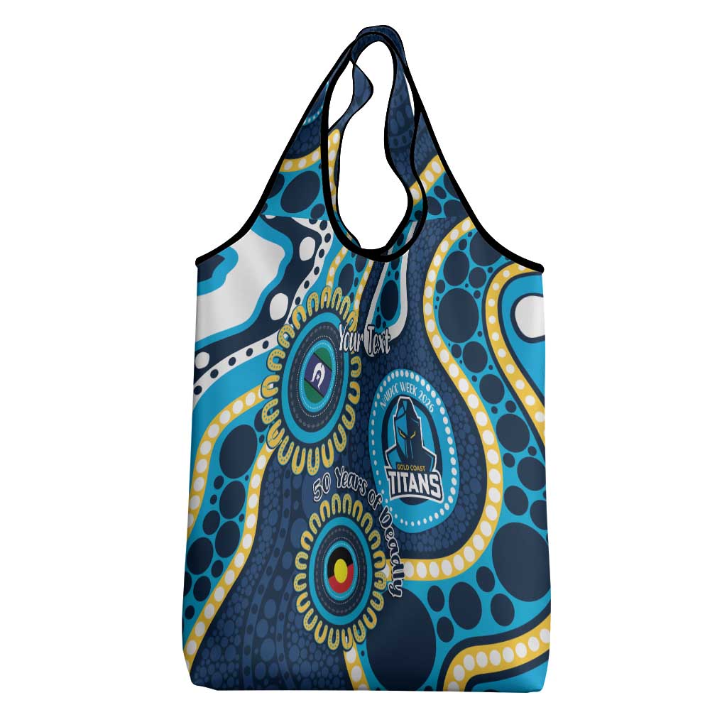 Titans NAIDOC Week 2026 Personalised Grocery Bag 50 Years of Deadly Aboriginal Art