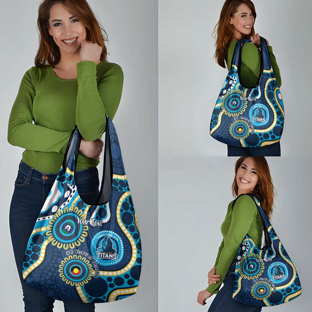 Titans NAIDOC Week 2026 Personalised Grocery Bag 50 Years of Deadly Aboriginal Art