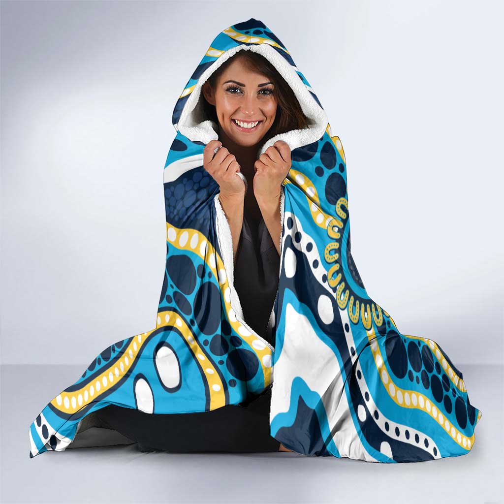 Titans NAIDOC Week 2026 Personalised Hooded Blanket 50 Years of Deadly Aboriginal Art