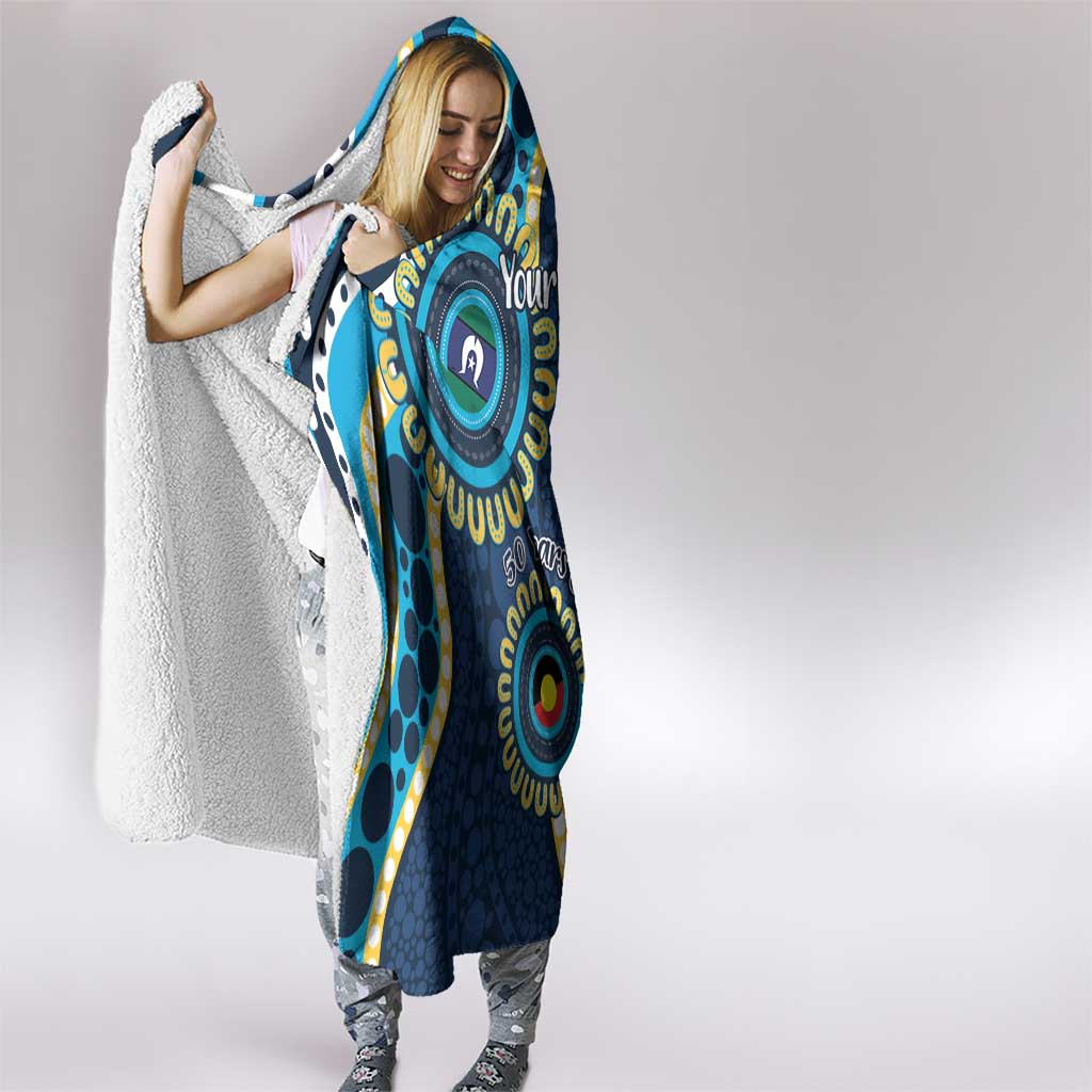 Titans NAIDOC Week 2026 Personalised Hooded Blanket 50 Years of Deadly Aboriginal Art