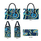 Titans NAIDOC Week 2026 Personalised Leather Bag 50 Years of Deadly Aboriginal Art