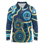 Titans NAIDOC Week 2026 Personalised Long Sleeve Polo Shirt 50 Years of Deadly Aboriginal Art
