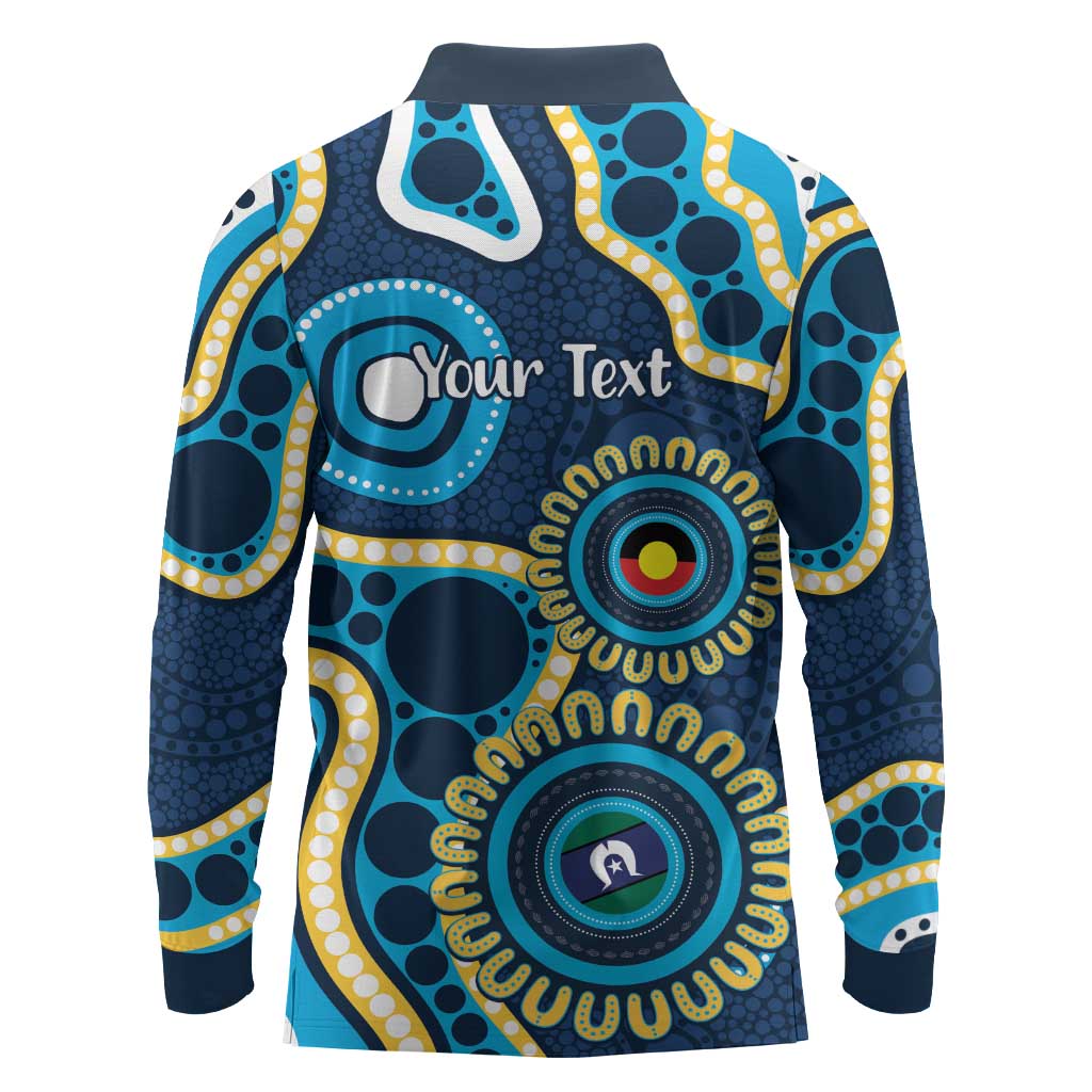 Titans NAIDOC Week 2026 Personalised Long Sleeve Polo Shirt 50 Years of Deadly Aboriginal Art