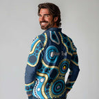 Titans NAIDOC Week 2026 Personalised Long Sleeve Polo Shirt 50 Years of Deadly Aboriginal Art
