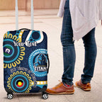 Titans NAIDOC Week 2026 Personalised Luggage Cover 50 Years of Deadly Aboriginal Art