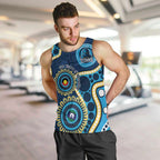 Titans NAIDOC Week 2026 Personalised Men Tank Top 50 Years of Deadly Aboriginal Art