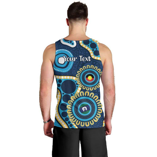 Titans NAIDOC Week 2026 Personalised Men Tank Top 50 Years of Deadly Aboriginal Art