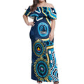 Titans NAIDOC Week 2026 Personalised Off Shoulder Maxi Dress 50 Years of Deadly Aboriginal Art