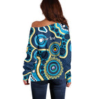 Titans NAIDOC Week 2026 Personalised Off Shoulder Sweater 50 Years of Deadly Aboriginal Art