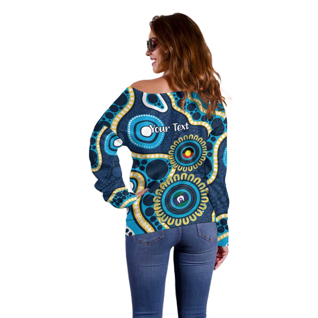Titans NAIDOC Week 2026 Personalised Off Shoulder Sweater 50 Years of Deadly Aboriginal Art
