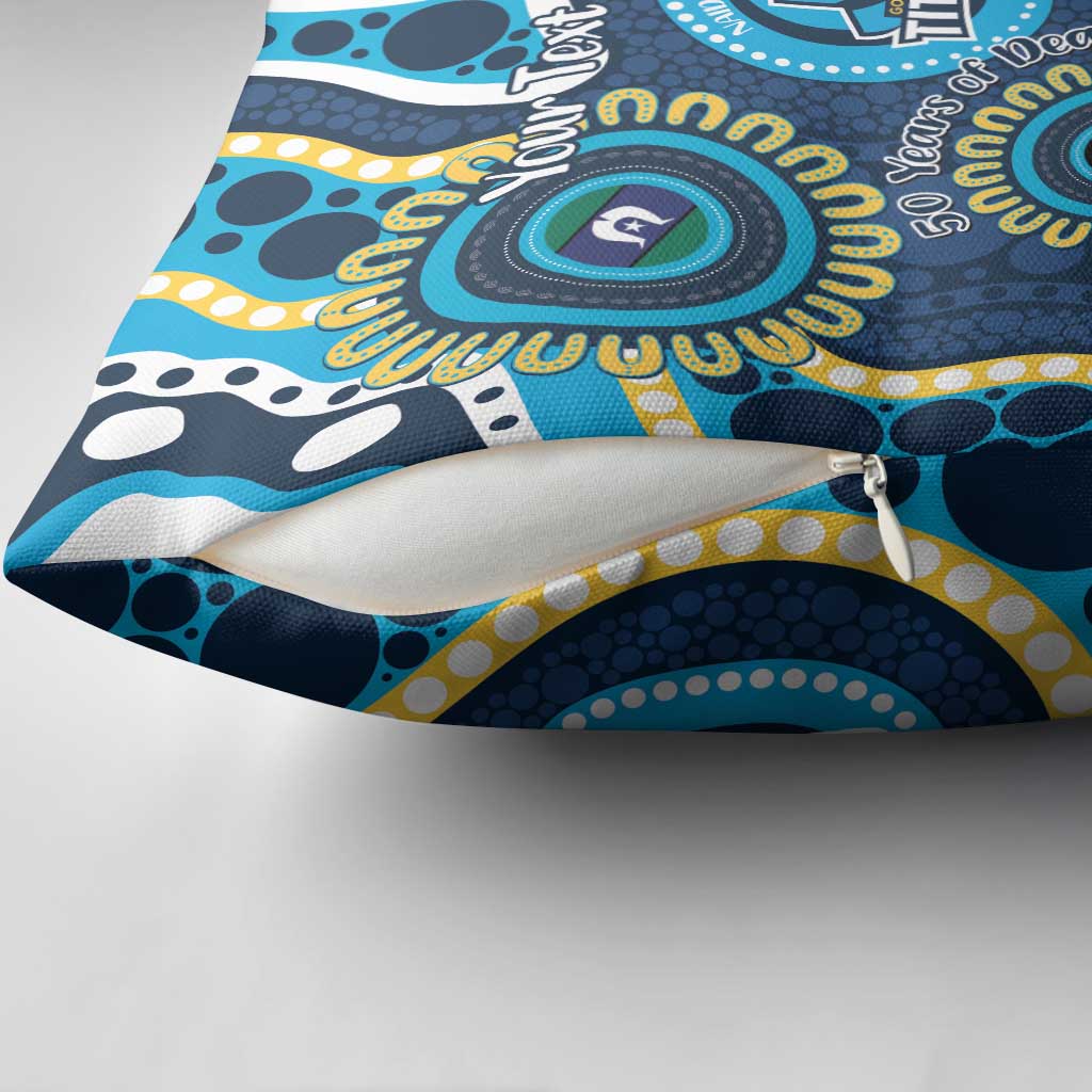 Titans NAIDOC Week 2026 Personalised Pillow Cover 50 Years of Deadly Aboriginal Art