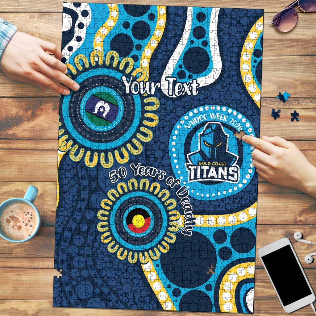 Titans NAIDOC Week 2026 Personalised Puzzle 50 Years of Deadly Aboriginal Art