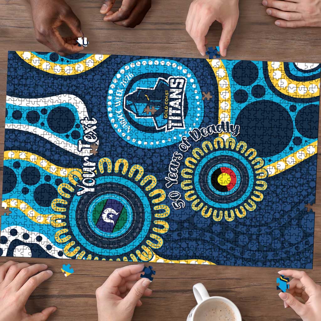 Titans NAIDOC Week 2026 Personalised Puzzle 50 Years of Deadly Aboriginal Art