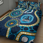 Titans NAIDOC Week 2026 Personalised Quilt Bed Set 50 Years of Deadly Aboriginal Art