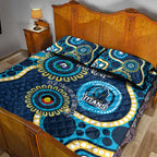 Titans NAIDOC Week 2026 Personalised Quilt Bed Set 50 Years of Deadly Aboriginal Art