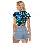 Titans NAIDOC Week 2026 Personalised Raglan Cropped T Shirt 50 Years of Deadly Aboriginal Art