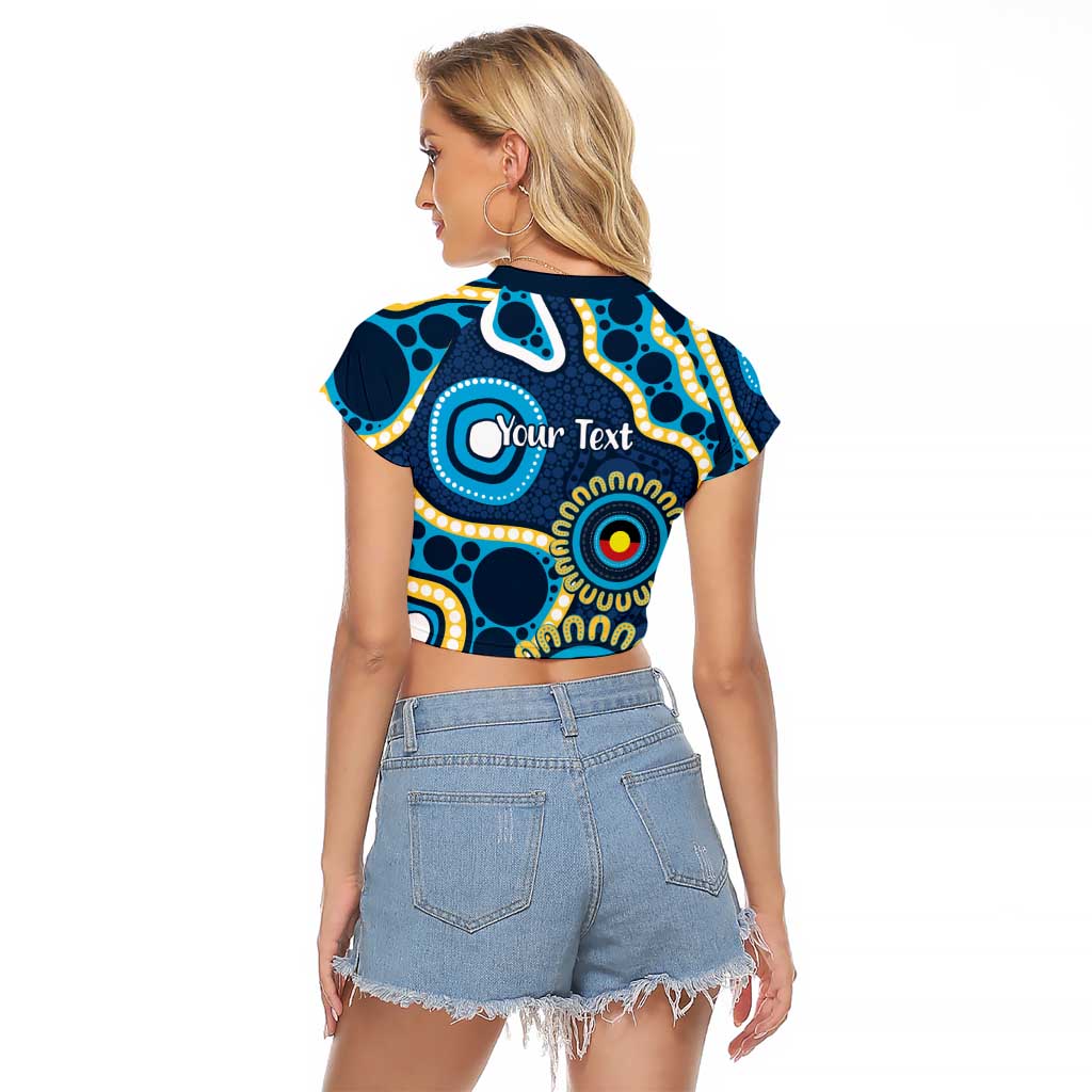 Titans NAIDOC Week 2026 Personalised Raglan Cropped T Shirt 50 Years of Deadly Aboriginal Art