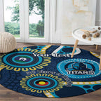 Titans NAIDOC Week 2026 Personalised Round Carpet 50 Years of Deadly Aboriginal Art