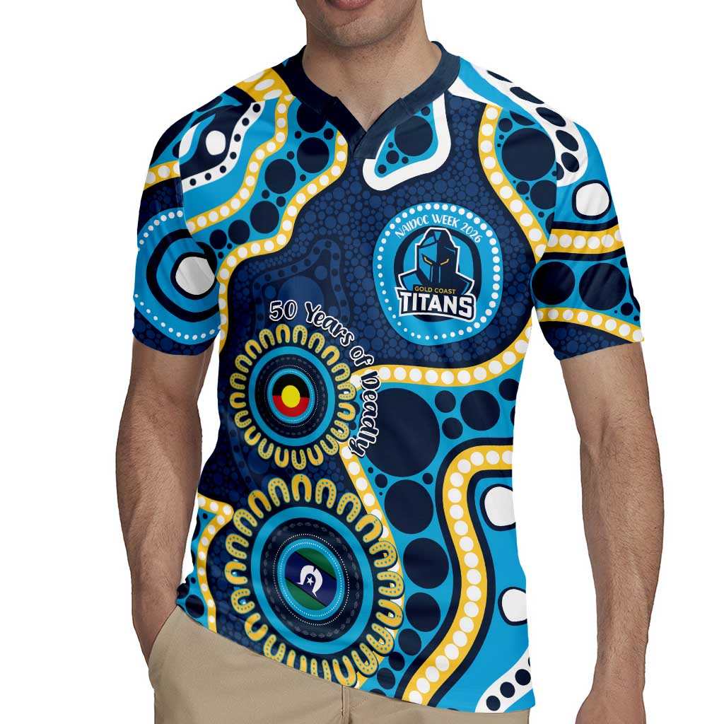 Titans NAIDOC Week 2026 Personalised Rugby Jersey 50 Years of Deadly Aboriginal Art