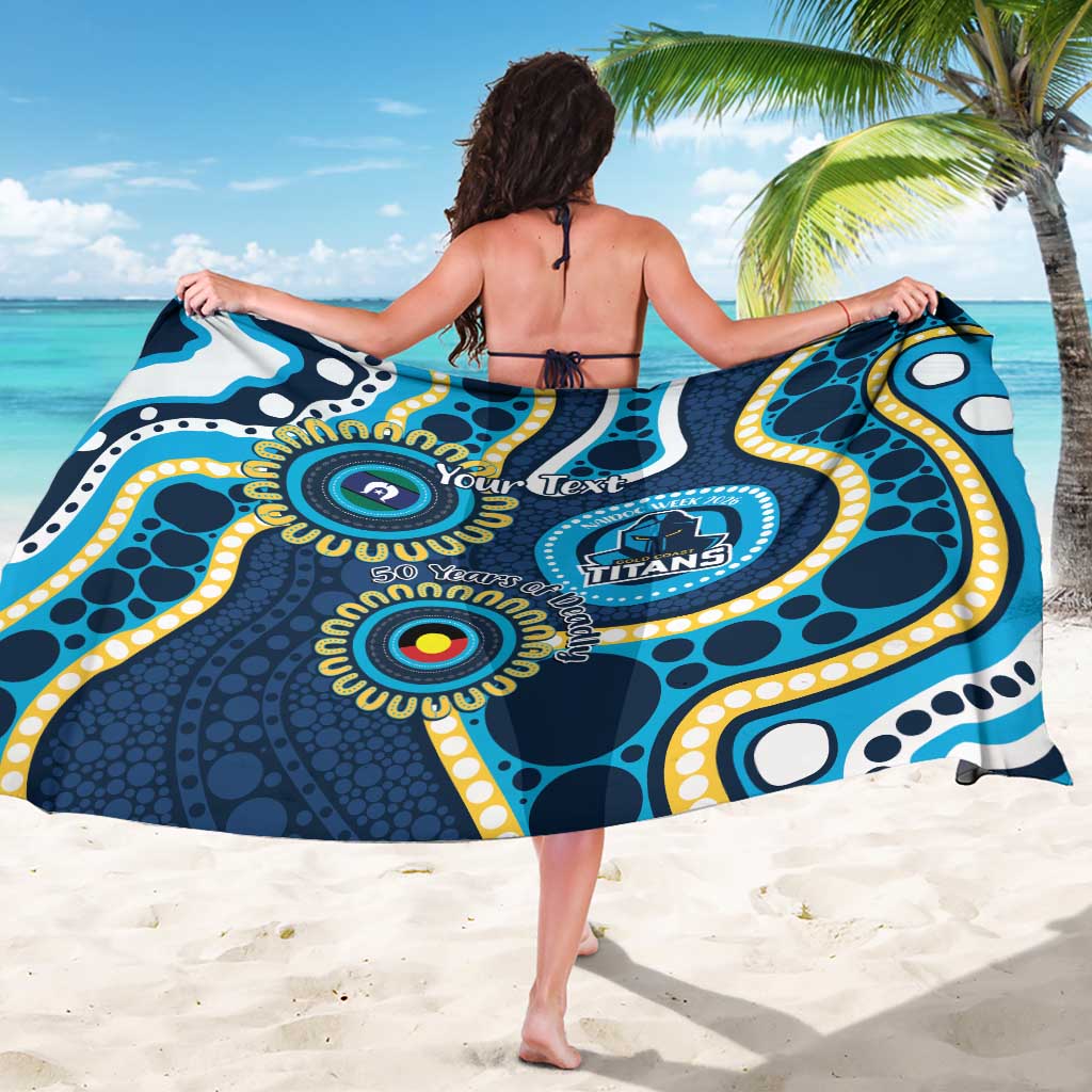 Titans NAIDOC Week 2026 Personalised Sarong 50 Years of Deadly Aboriginal Art