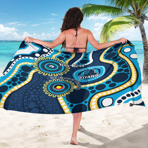 Titans NAIDOC Week 2026 Personalised Sarong 50 Years of Deadly Aboriginal Art