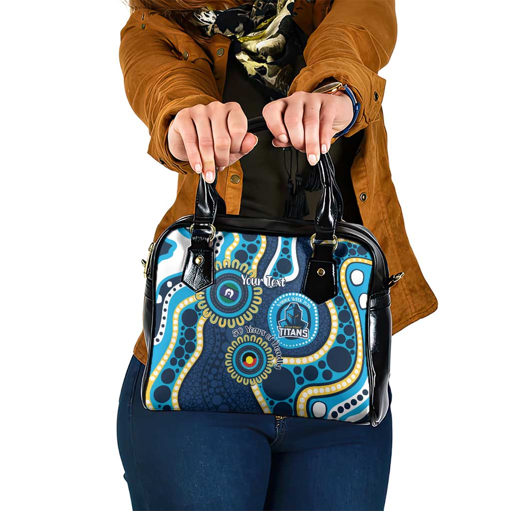 Titans NAIDOC Week 2026 Personalised Shoulder Handbag 50 Years of Deadly Aboriginal Art