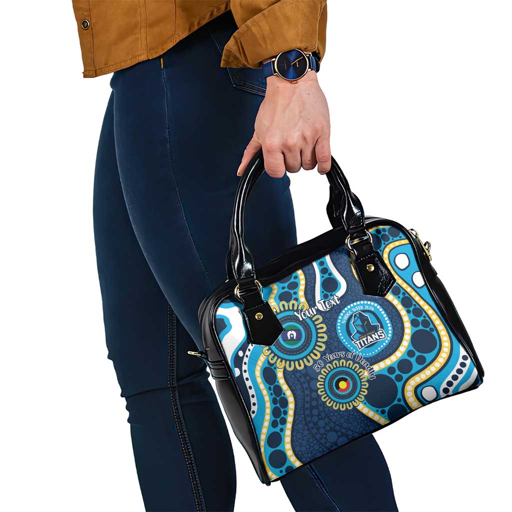 Titans NAIDOC Week 2026 Personalised Shoulder Handbag 50 Years of Deadly Aboriginal Art