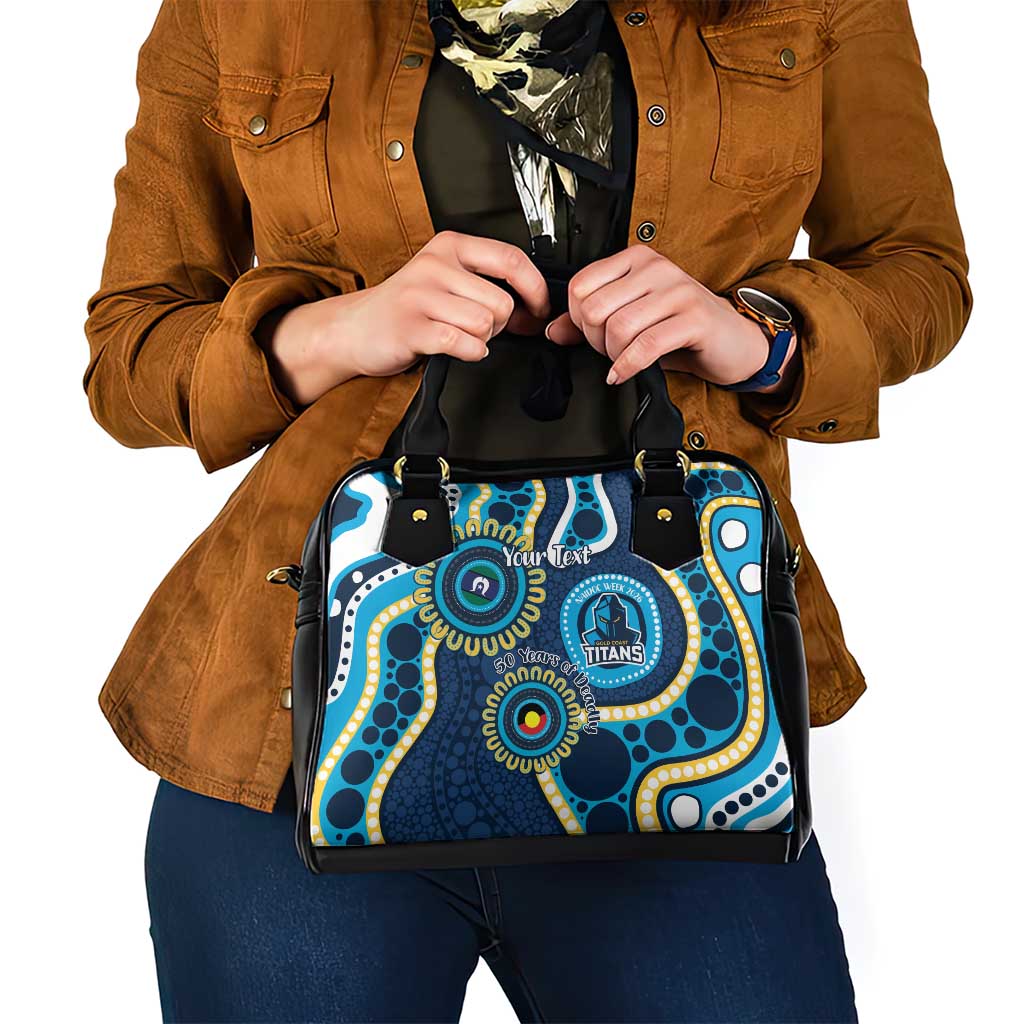 Titans NAIDOC Week 2026 Personalised Shoulder Handbag 50 Years of Deadly Aboriginal Art