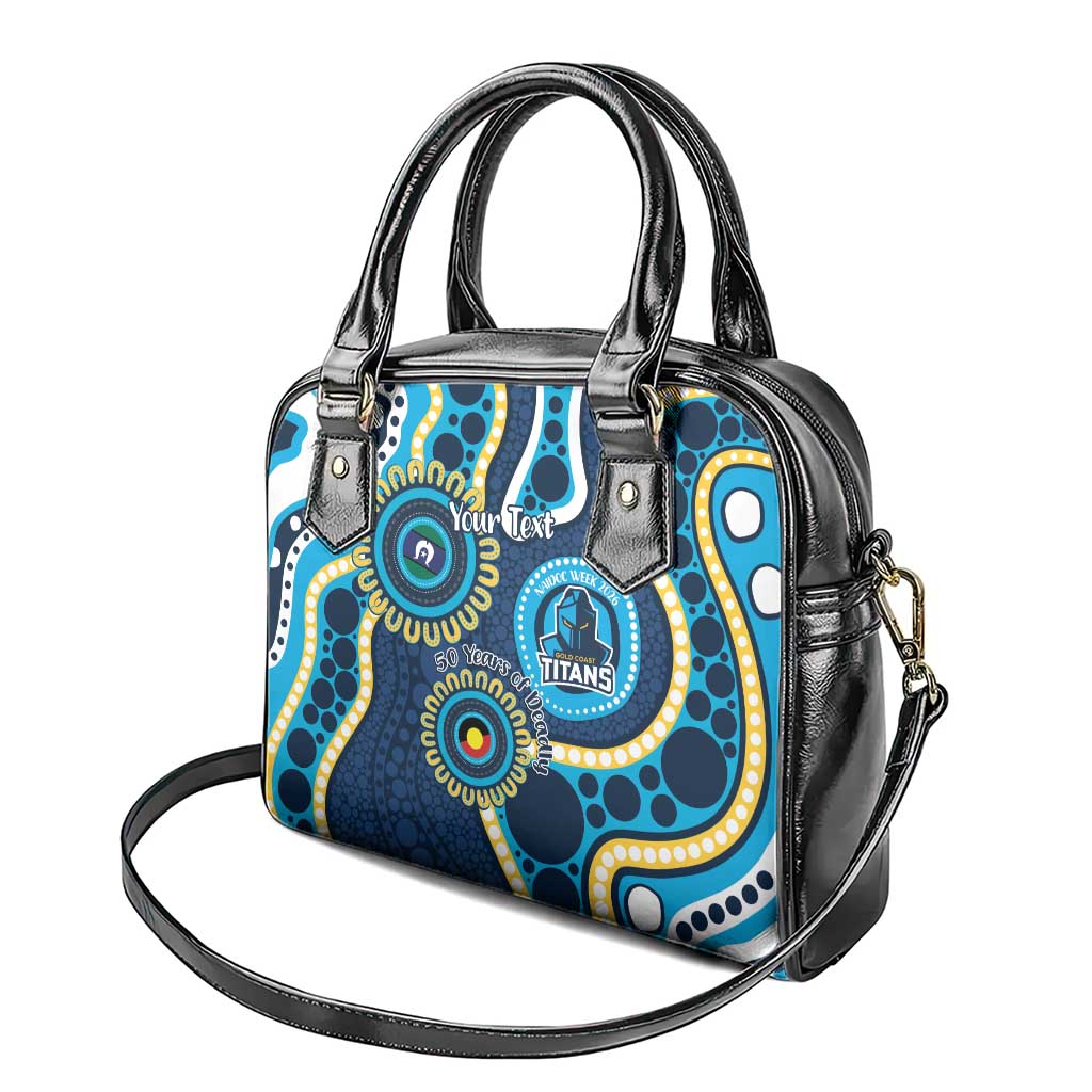 Titans NAIDOC Week 2026 Personalised Shoulder Handbag 50 Years of Deadly Aboriginal Art