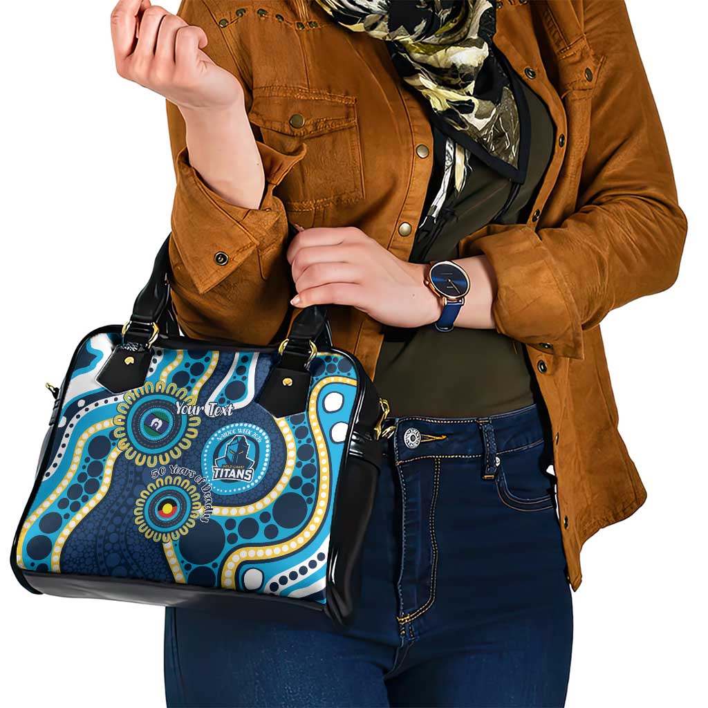 Titans NAIDOC Week 2026 Personalised Shoulder Handbag 50 Years of Deadly Aboriginal Art
