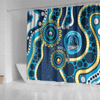 Titans NAIDOC Week 2026 Personalised Shower Curtain 50 Years of Deadly Aboriginal Art