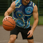 Titans NAIDOC Week 2026 Personalised Sleeveless Hoodie 50 Years of Deadly Aboriginal Art