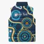 Titans NAIDOC Week 2026 Personalised Sleeveless Puffer Jacket 50 Years of Deadly Aboriginal Art