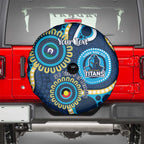 Titans NAIDOC Week 2026 Personalised Spare Tire Cover 50 Years of Deadly Aboriginal Art