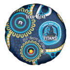 Titans NAIDOC Week 2026 Personalised Spare Tire Cover 50 Years of Deadly Aboriginal Art